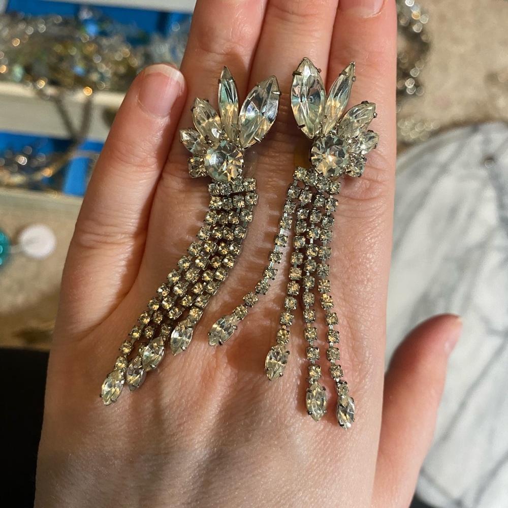 Vintage Rhinestone Earrings